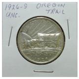 1926-S Oregon Trail half unc