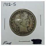 1912-S Barber half F