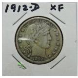 1912-D Barber half XF