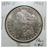 1890-S Morgan dollar MS63
