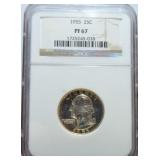 1955 Washington quarter NGC PF67