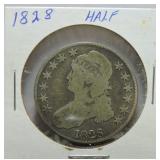 1828 Bust half