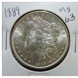 1889 Morgan dollar MS63