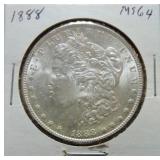 1888 Morgan dollar MS64