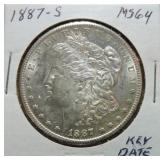 1887-S Morgan dollar MS64