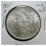 1883-O Morgan dollar MS63