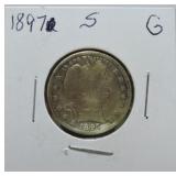 1897-S Barber quarter G