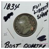 1834 Bust quarter
