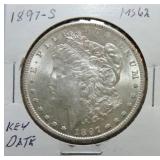1897-S Morgan dollar MS62