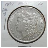 1897 Morgan dollar AU VAM 2