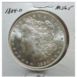 1884-O Morgan dollar MS65