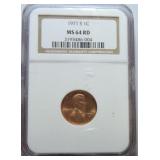 1971-S Lincoln cent NGC MS64RD