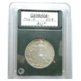 1916-D Walking Liberty half AU