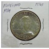 1934 Maryland half MS63