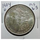 1904-0 Morgan dollar MS63
