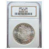 1882-O Morgan dollar NGC MS65