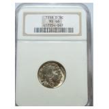 1938-D Buffalo nickel NGC MS66