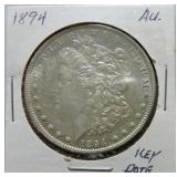 1894 Morgan dollar AU