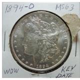 1894-O Morgan dollar MS63