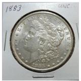 1883 Morgan dollar  unc