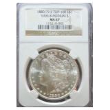 1880/79-S Morgan dollar NGC MS67 Top 100,