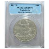1877-S Trade dollar ANACS genuine