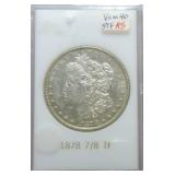 1878 Morgan dollar 7/8 TF, VAM 40