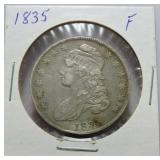 1835 Bust half F