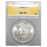 1898-O Morgan dollar ANACS MS65