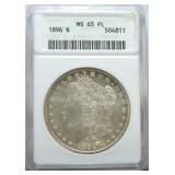 1896 Morgan dollar ANACS MS63PL