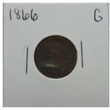 1866 Indian cent G