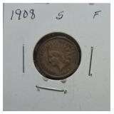 1908-S Indian cent F