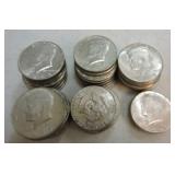 Lot of 3 - 1964 and 46 - 40% Kennedy halves