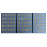 Roosevelt dime album 1965-2004, 77 coins