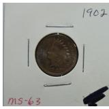 1902 Indian cent MS63