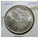 1900-O Morgan dollar MS62