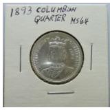 1893 Isabella quarter MS64