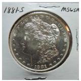 1881-S Morgan dollar MS65PL