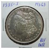 1885-S Morgan dollar MS63
