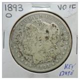 1893-O Morgan dollar