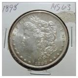 1898 Morgan dollar MS63