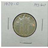 1929-D Standing Liberty quarter MS60