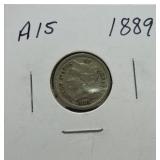 1889 three cent nickel