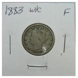 1883 w/c Liberty nickel F