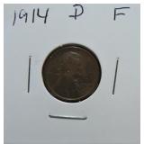 1914-D Lincoln cent F