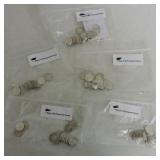 Lot of 105 silver Roosevelt dimes