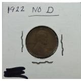 1922 no D Lincoln cent