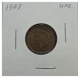 1907 Indian cent  unc