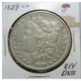 1889-CC Morgan dollar VF