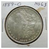 1889-O Morgan dollar MS63